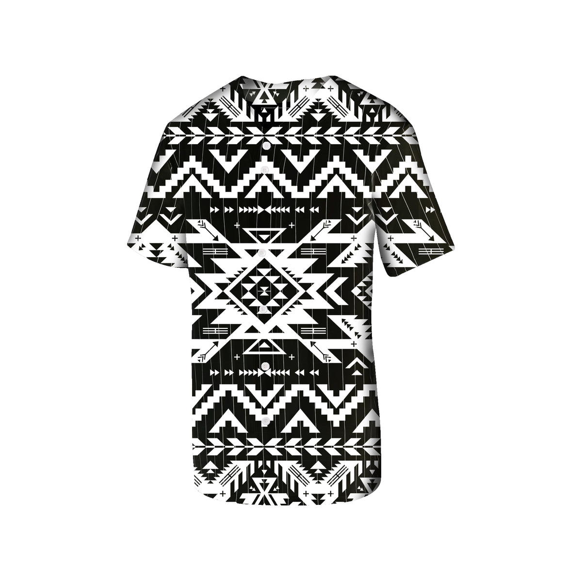 Powwow Store gb nat00441 black pattern native baseball jersey