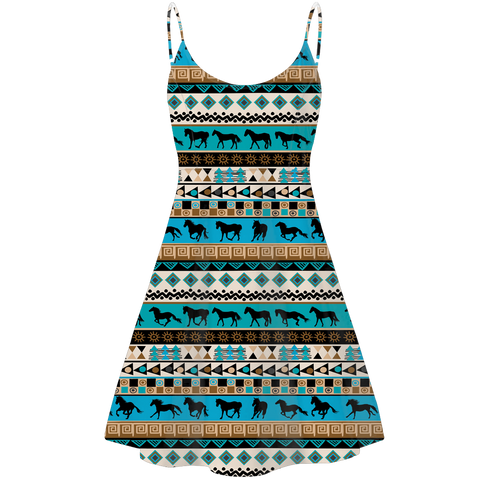 STD0016 Pattern Native American Strings Dress