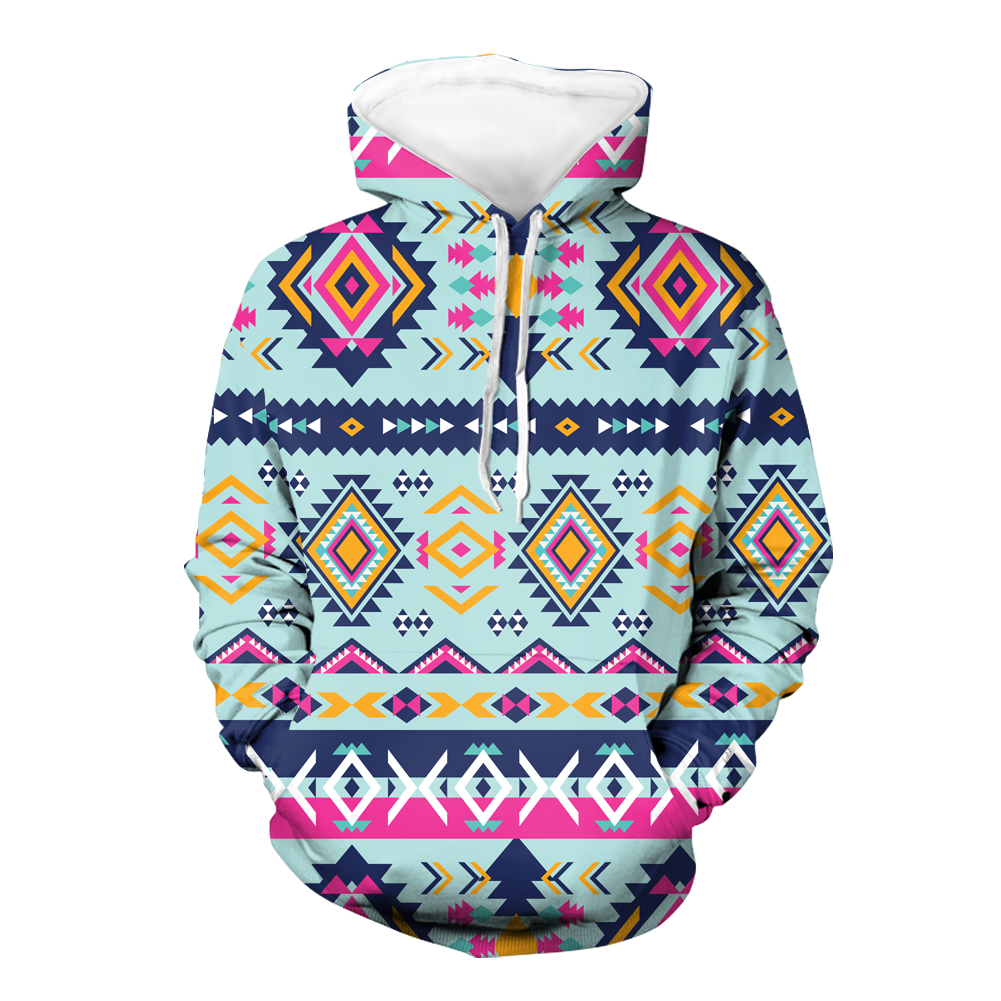 Powwow StoreGBNAT00741 Native American Pride  3D Hoodie