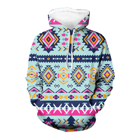 Powwow StoreGBNAT00741 Native American Pride  3D Hoodie