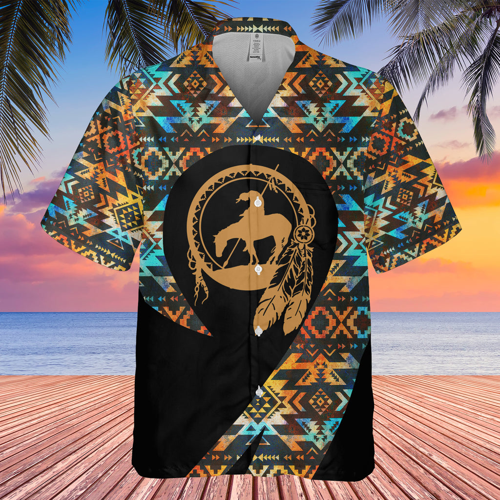 GB-HW000171 Pattern Native Hawaiian Shirt 3D