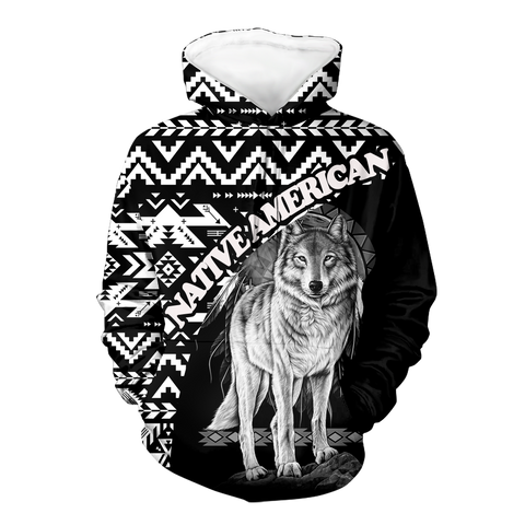 Powwow StoreHD000435 Pattern Native Pride 3D Hoodie