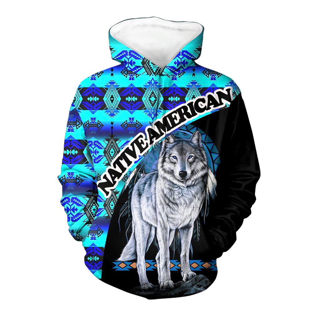 Powwow StoreHD000433B Pattern Native Pride 3D Hoodie