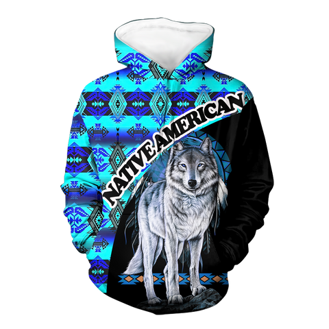 Powwow StoreHD000433B Pattern Native Pride 3D Hoodie