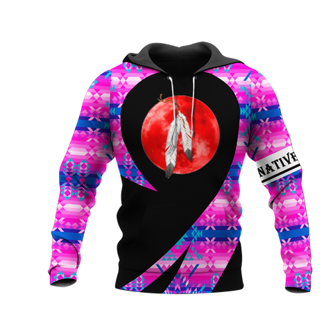 Powwow StoreHD000254 Pattern Native Pride 3D Hoodie