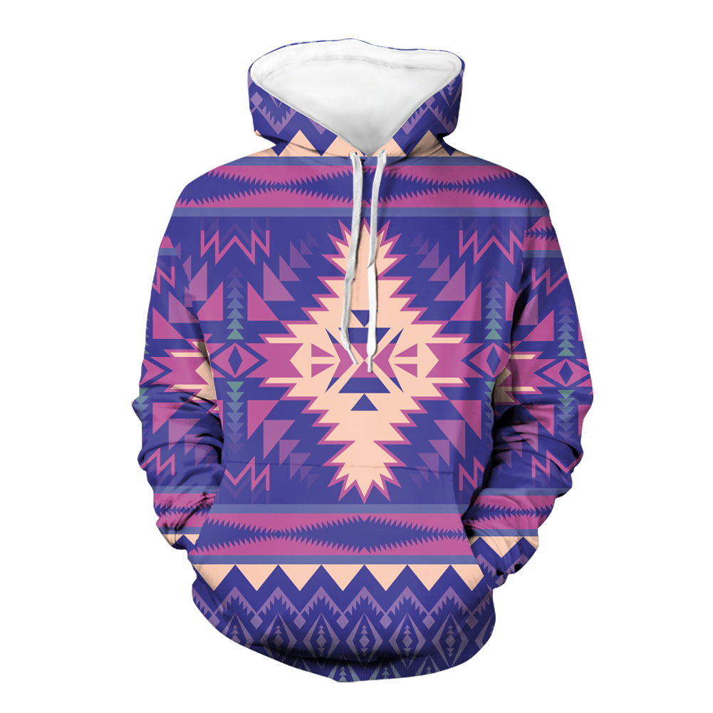 Powwow StoreHD00091 Native American Pride  3D Hoodie