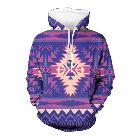 Powwow StoreHD00091 Native American Pride  3D Hoodie