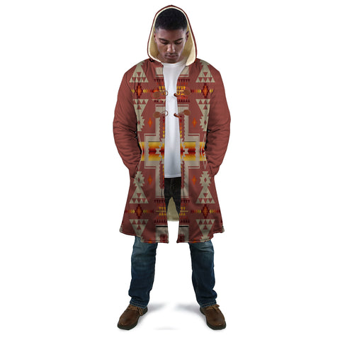 GB-NAT00062-11 Tan Tribe Design Native American Cloak