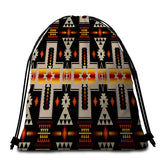 Powwow Store gb nat00062 01 black tribe design beach blanket bag set