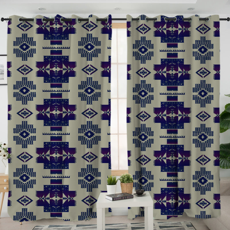 GB-NAT00720-17 Pattern  Native American Living Room Curtain