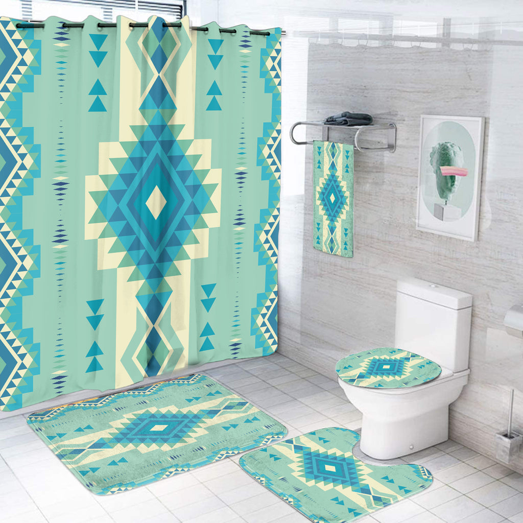 Powwow Store gb nat00599pattern ethnic native bathroom set