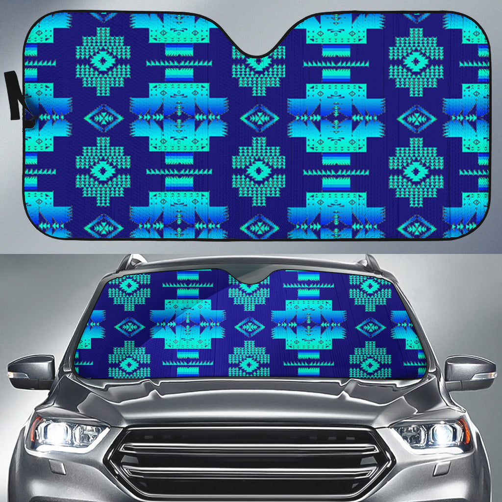 GB-NAT00720-12 Native American Design Auto Sun Shades