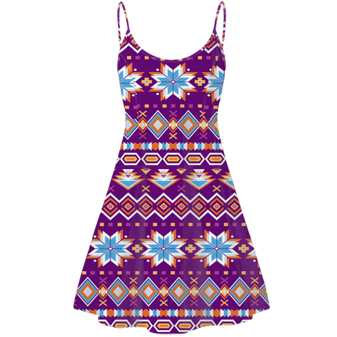 STD0014 Pattern Native American Strings Dress