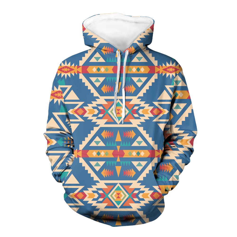 Powwow StoreHD00092 Native American Pride  3D Hoodie