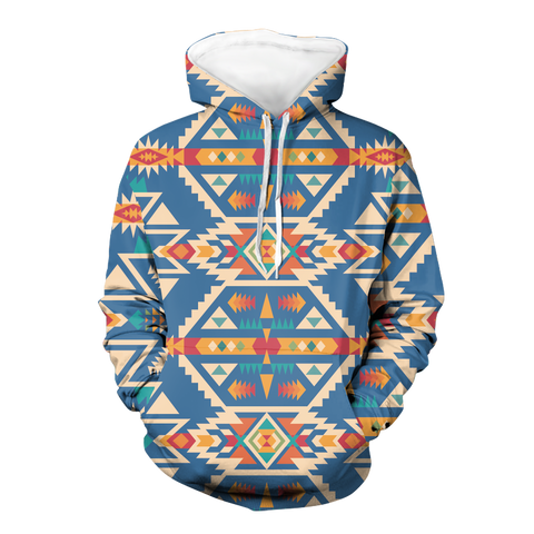 Powwow StoreHD00092 Native American Pride  3D Hoodie