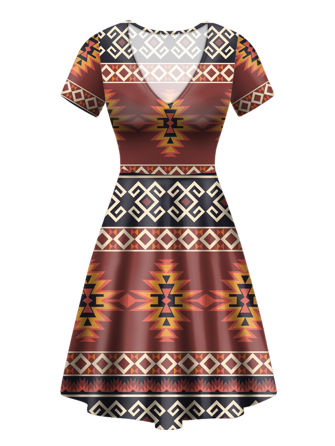 V ND0034 Pattern Native V Neck Dress Powwow Store v-nd0034-pattern-native-v-neck-dress-powwow-store