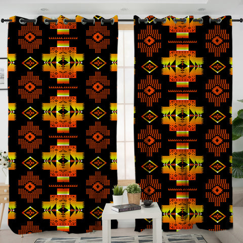 GB-NAT00720-06 Pattern  Native American Living Room Curtain
