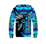 Powwow StoreSFH00050 Native American 3D Fleece Hoodie