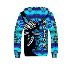 Powwow StoreSFH00050 Native American 3D Fleece Hoodie