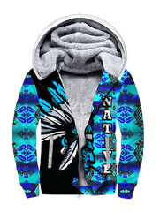 Powwow Storesfh00050 native american 3d fleece hoodie