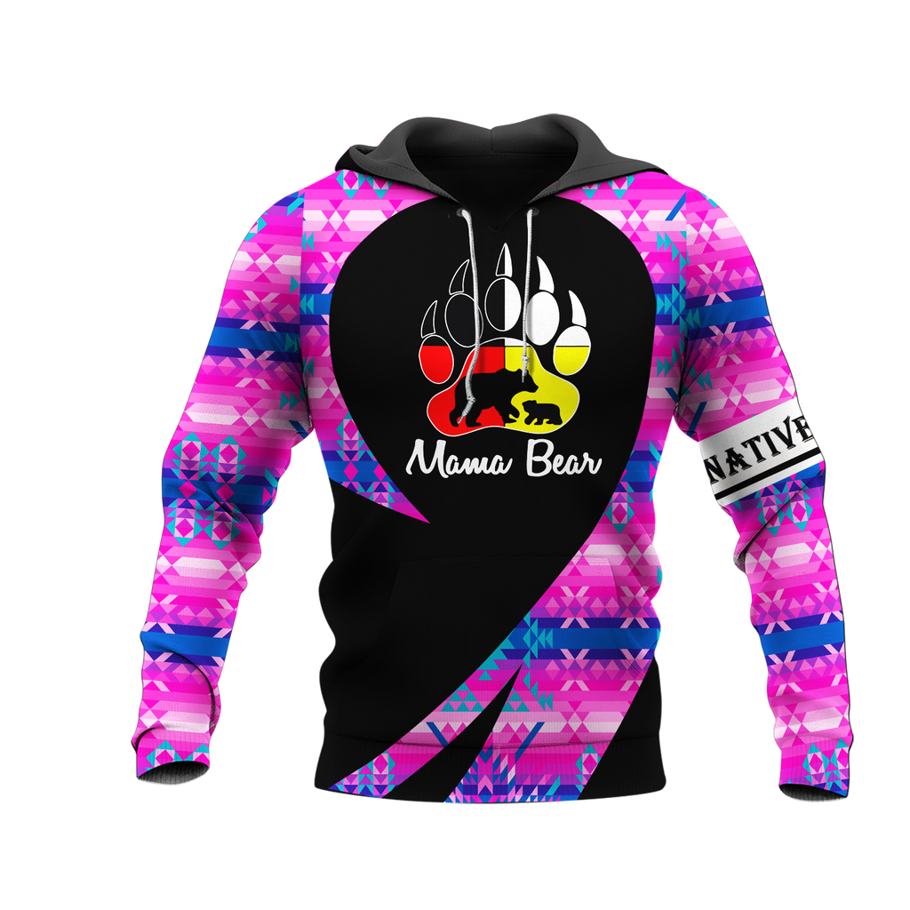 Powwow StoreHD000252B Pattern Native Pride 3D Hoodie