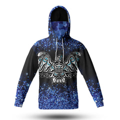 Powwow StoreHWM0017 Pattern Tribal Native 3D Hoodie With Mask