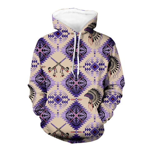 Powwow StoreGBNAT00744 Native American Pride  3D Hoodie