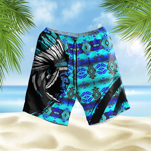 Powwow StoreGBHS00052 Pattern Native Hawaiian Shorts