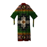 Powwow Store gb nat0001 southwest green symbol night robe