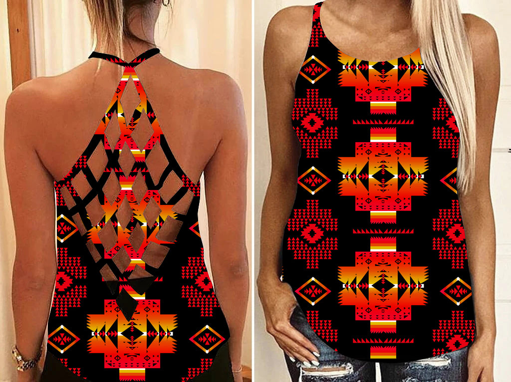 Powwow StoreGBNAT0072003 Pattern Native American CrissCross