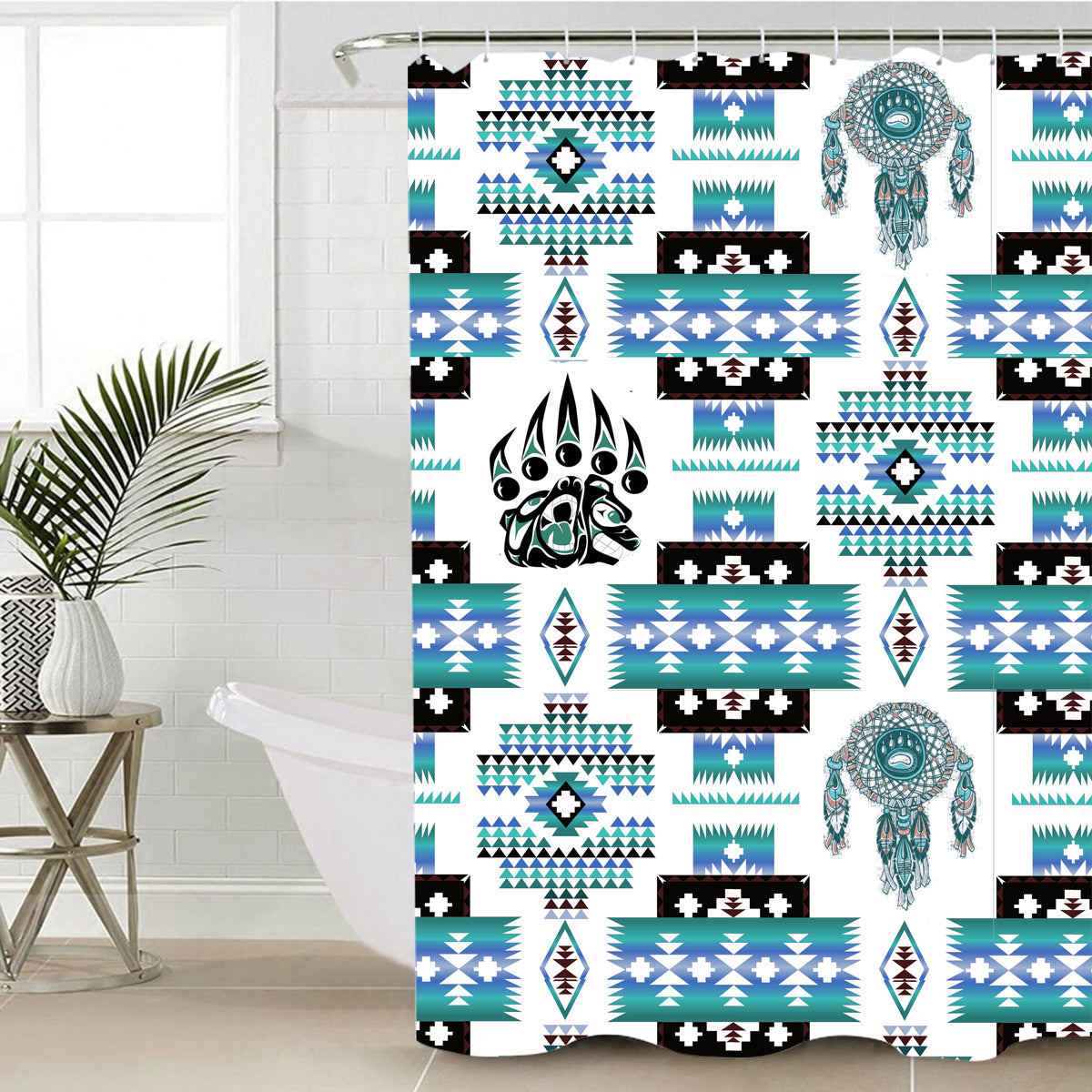 Powwow StoreSCT0002 Native Pattern Shower Curtain