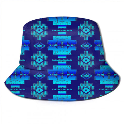 GB-NAT00720-13 Light Purple Tribe Design Bucket Hat