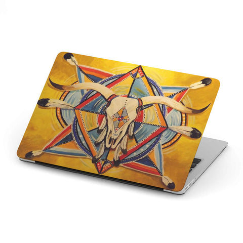 Bison Yellow Native American MacBook Case - ProudThunderbird