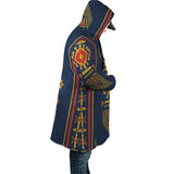 Blue Ethnic Pattern Native American AOP Cloak - ProudThunderbird