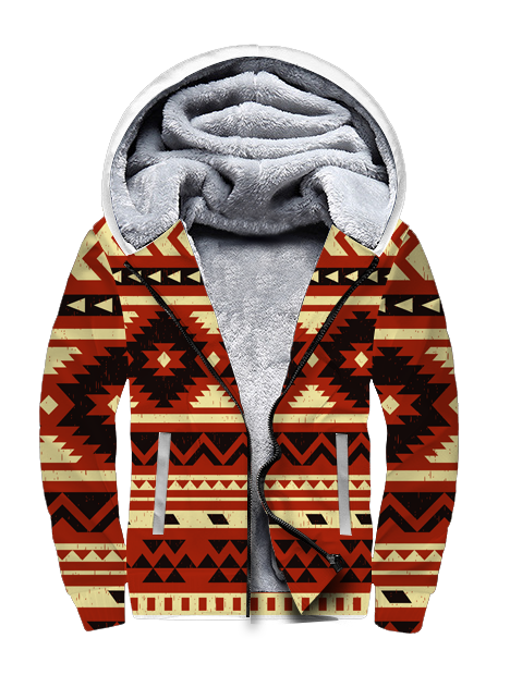 GB-NAT00521 Seamless Ethnic Pattern 3D Fleece Hoodie