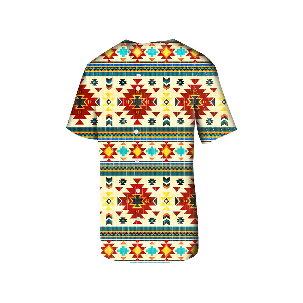 Powwow Store gb nat00512 full color southwest pattern baseball jersey