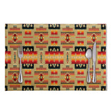 Powwow Store gb nat00046 15 light brown pattern native table mats