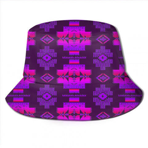 GB-NAT00720-15 Light Purple Tribe Design Bucket Hat