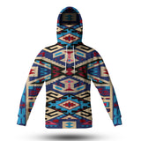 Powwow Store gb nat00113 pink blue native tribes native american 3d hoodie with mask