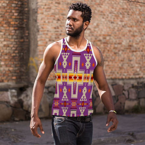 Powwow Store gb nat00062 07 light purple design mens all over print tank