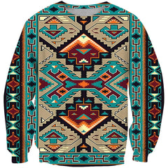Blue Tribe Design Native American 3D Sweatshirt - Powwow Store