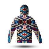 Powwow Store gb nat00113 pink blue native tribes native american 3d hoodie with mask