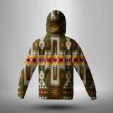 Powwow Store gb nat00062 12 dark green tribe design native american 3d hoodie with mask