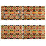 Powwow Store gb nat00046 15 light brown pattern native table mats