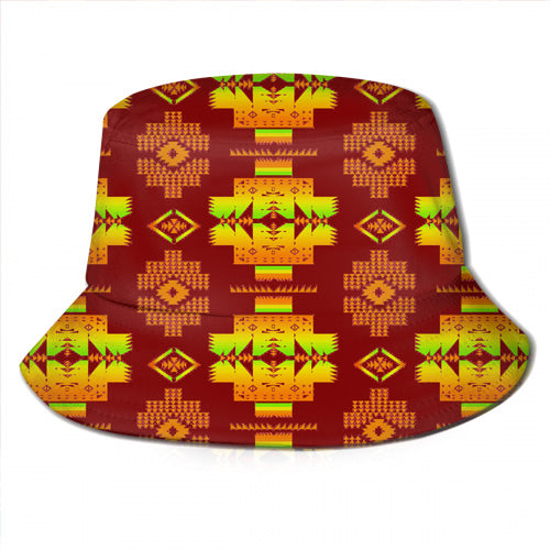 GB-NAT00720-16 Light Purple Tribe Design Bucket Hat