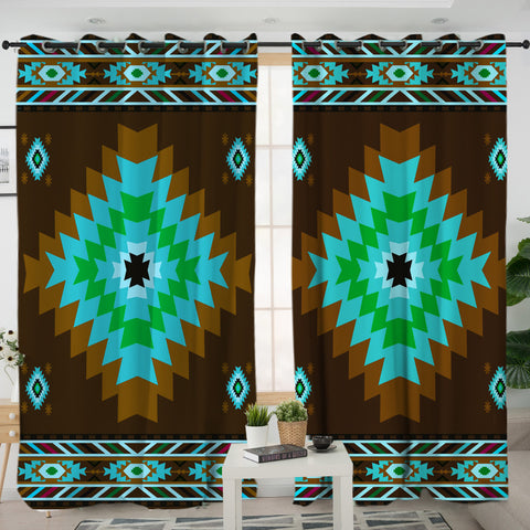 LVR0082 Pattern Native American Living Room Curtain
