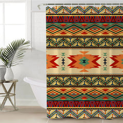 Powwow Store gb nat00351 geometric pattern design native shower curtain