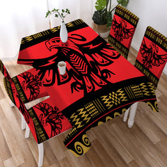 GB-NAT00048-01 Red Phoenix Tablecloth - Powwow Store