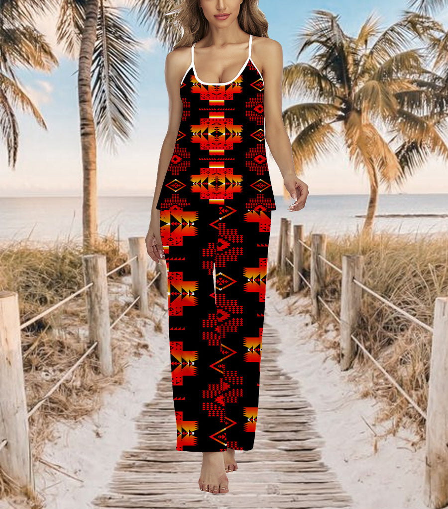 Powwow StoreGBNAT0072003 Pattern Native American 3D Cami Pajamas