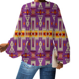 Powwow Store gb nat00062 07 light purple tribe design native american chiffon shirt